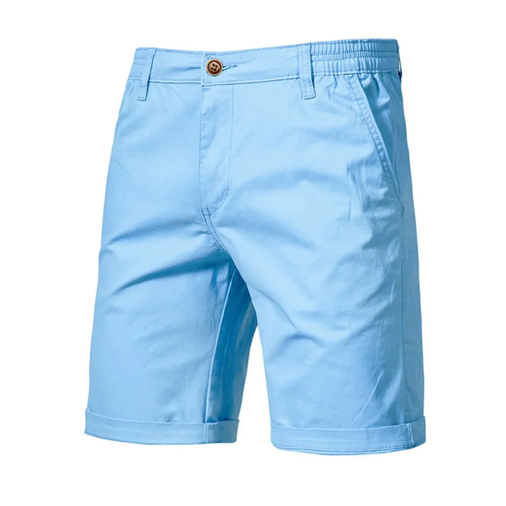 Men's Wyatt Chino Shorts, tailored for summer. A smart casual essential for comfortable, versatile warm-weather wear.
