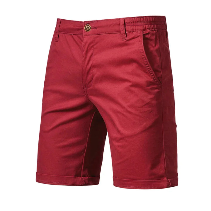 Comfortable men's chino shorts with a relaxed yet tailored fit. Perfect for smart casual summer days & everyday style.