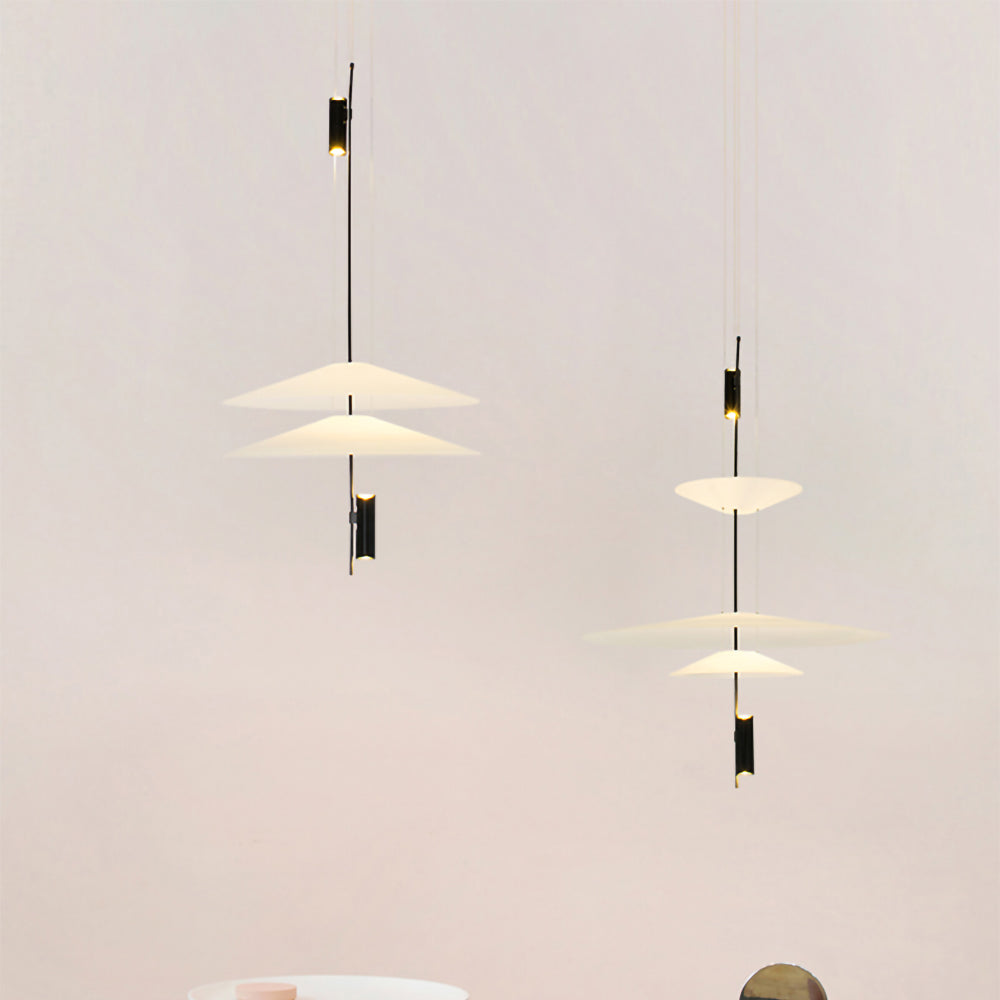 Energy-efficient Merru LED sculptural pendant light, sleek and modern.