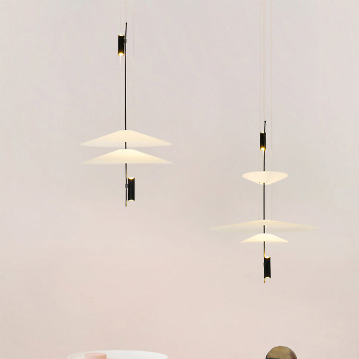Energy-efficient Merru LED sculptural pendant light, sleek and modern.