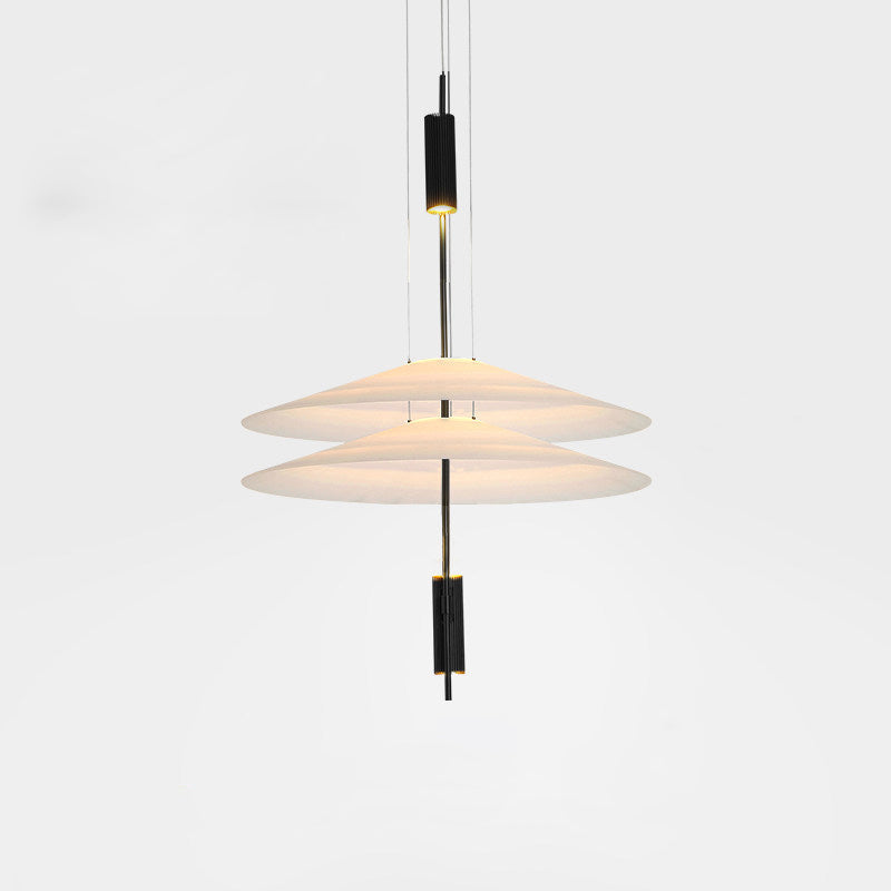 Modern gold Merru LED disc pendant, an elegant addition to any home decor.