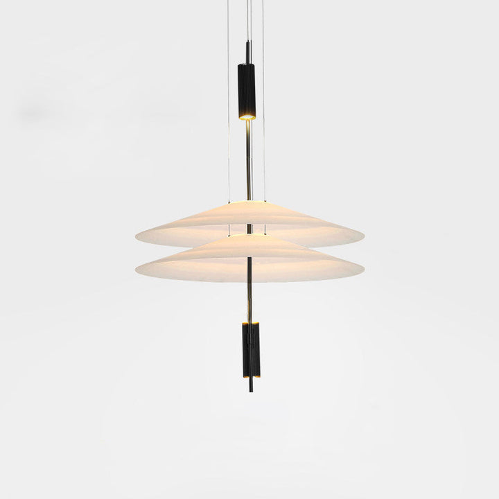 Modern gold Merru LED disc pendant, an elegant addition to any home decor.