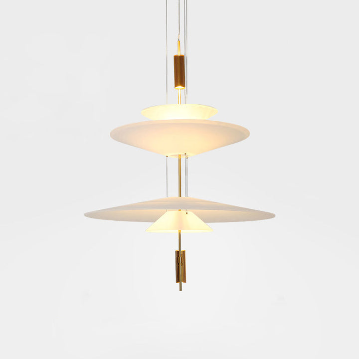 Black Merru LED disc pendant, delivering sleek, unobtrusive lighting.