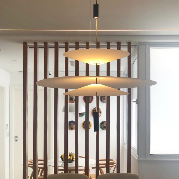 Merru black LED pendant light, a minimalist yet impactful design for kitchens.