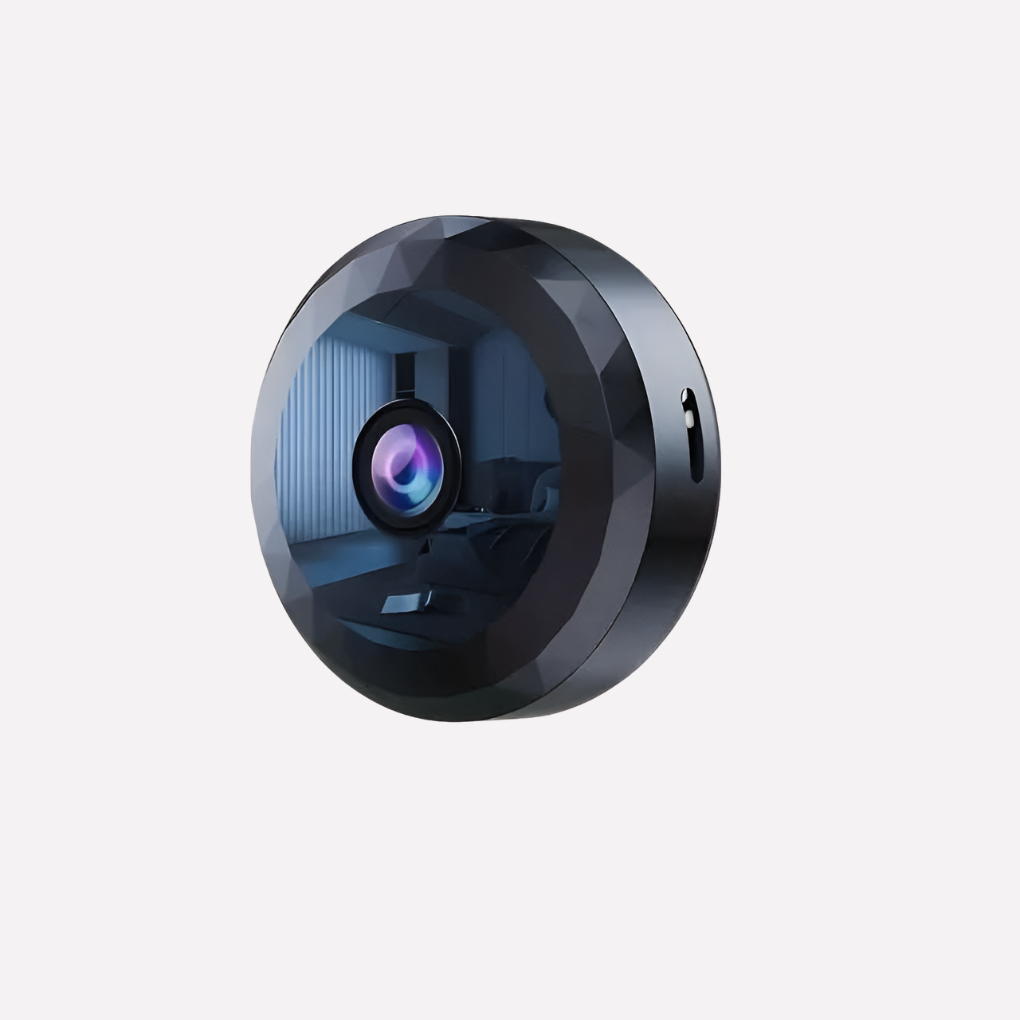 Small 1080p wireless camera provides clear video for discreet home & office security monitoring.