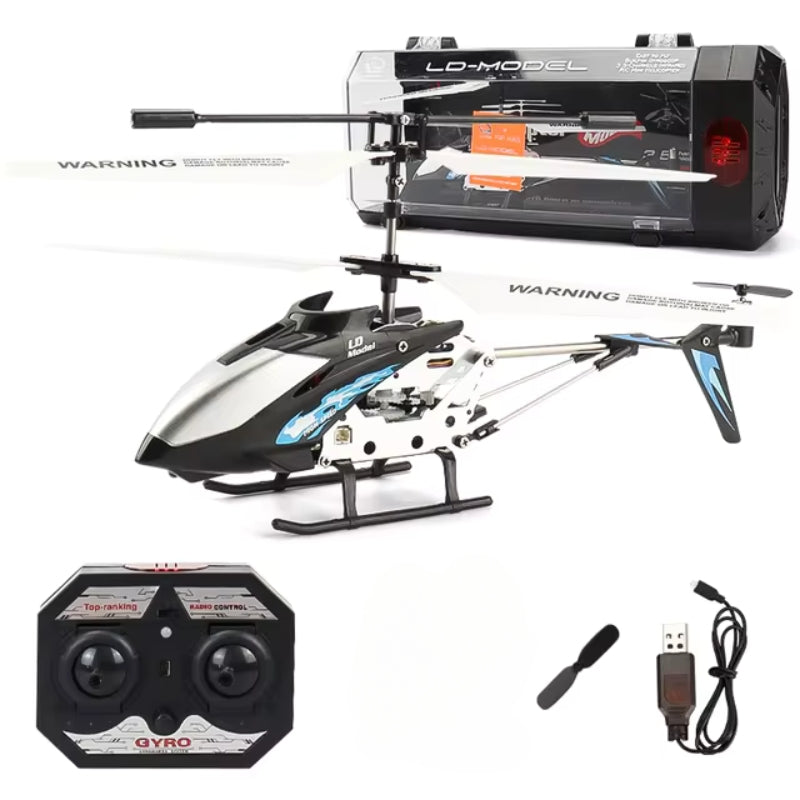 High-quality durable mini RC helicopter with a stabilizing gyro. Perfect unisex tech toy for stable flying fun.