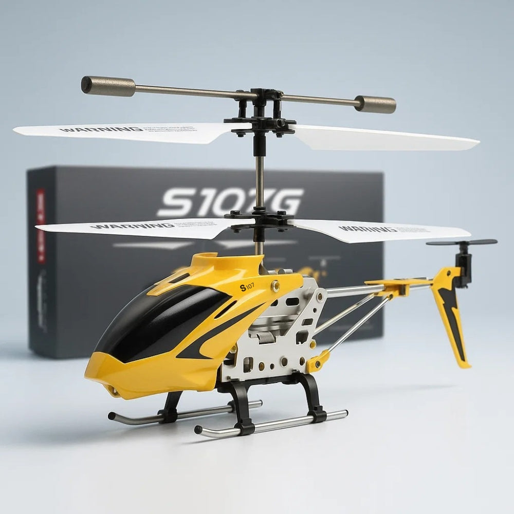 Durable mini remote control helicopter for indoor & outdoor flying fun. Features stable gyro technology.