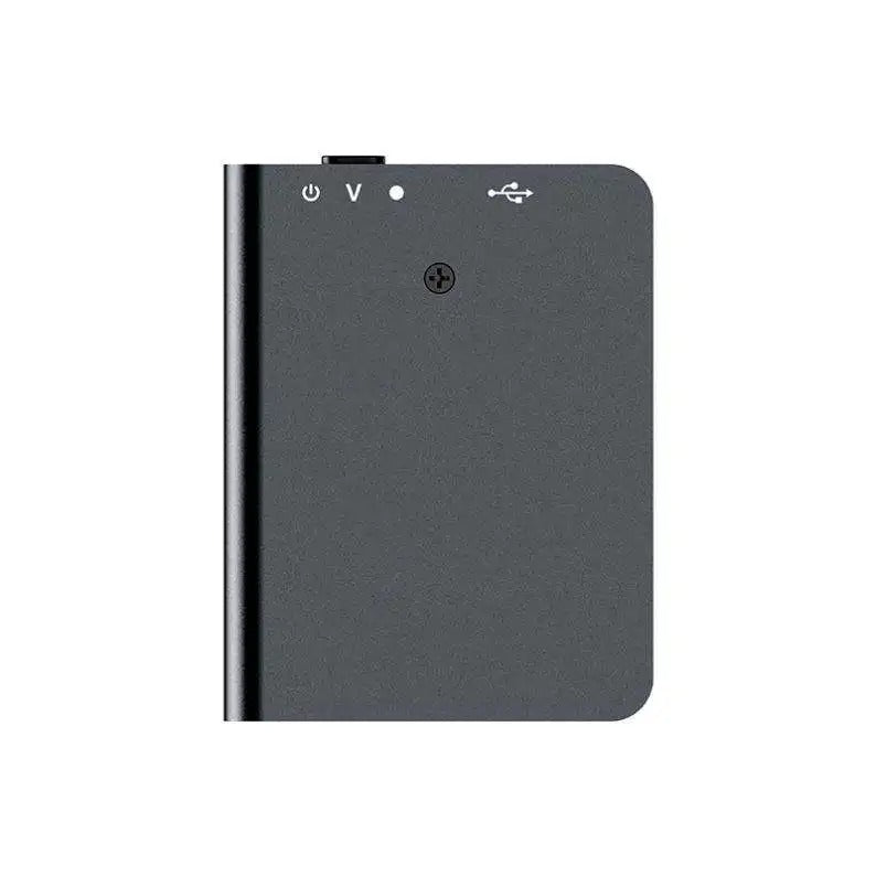 Mini voice activated recorder, pocket-sized & discreet for recording meetings & lectures. Long battery life digital audio.