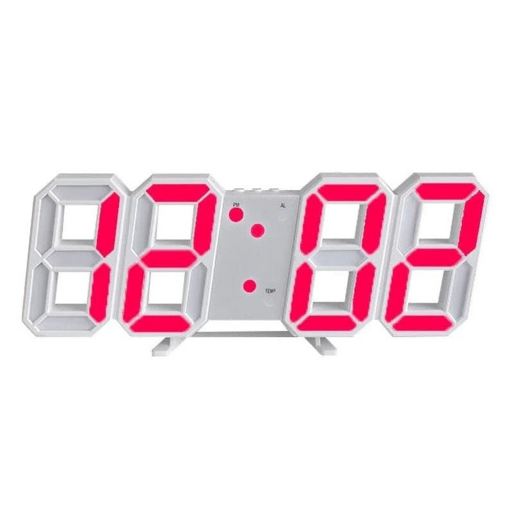 Innovative smart LED wall clock featuring a minimalist aesthetic and adaptive 3D digital time display.