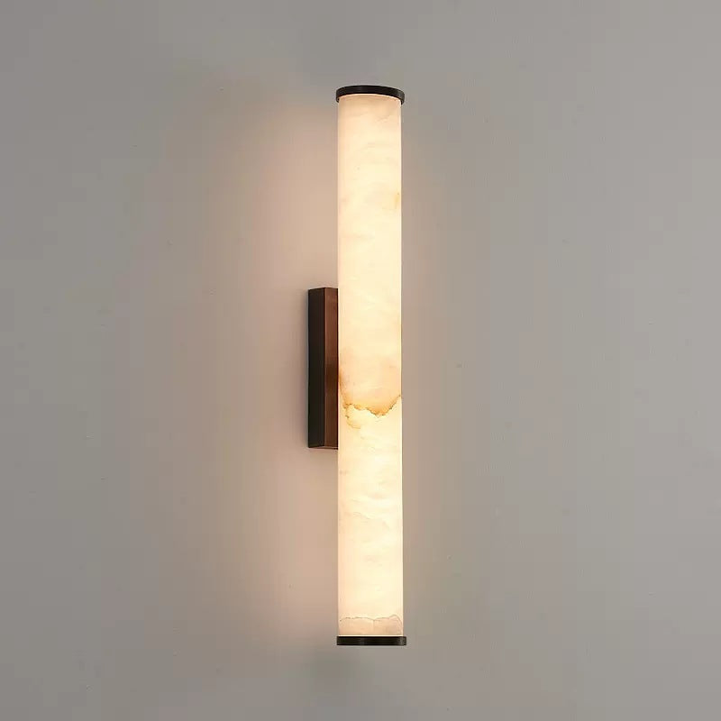 Hardwired minimalist LED wall lamp, warm white glow. Perfect for indoor ambient lighting decor.
