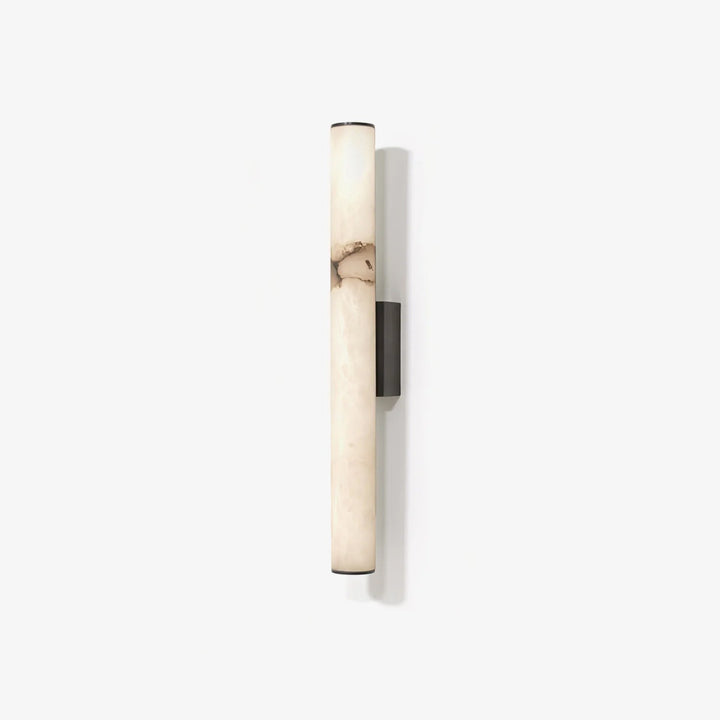 Sleek minimalist LED wall lamp with warm white illumination. Enhances indoor home decor.