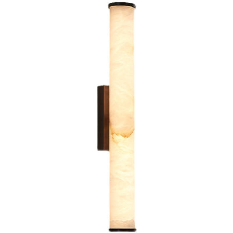 Hardwired LED wall lamp, warm white glow. Modern contemporary design for elegant indoor lighting.