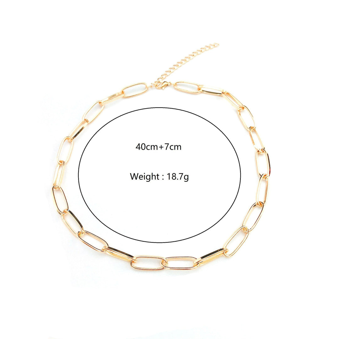 Women's elegant gold finish minimalist link chain bracelet, a delicate and versatile fashion accessory.