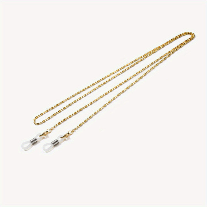 Everyday unisex eyewear strap, a discreet yet stylish chain to hold your glasses.