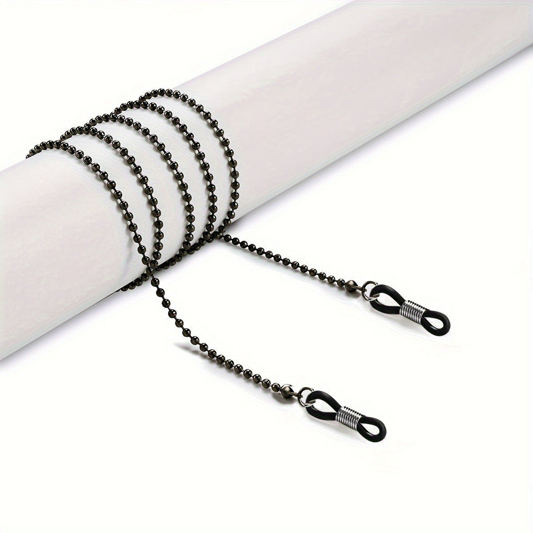 Elegant silver-tone glasses neck chain, a practical and fashionable minimalist accessory.