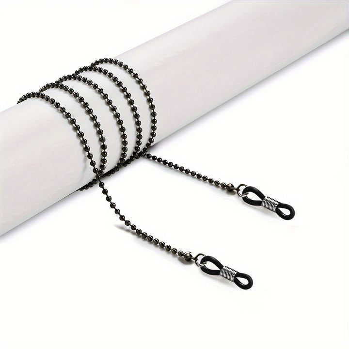 Elegant silver-tone glasses neck chain, a practical and fashionable minimalist accessory.