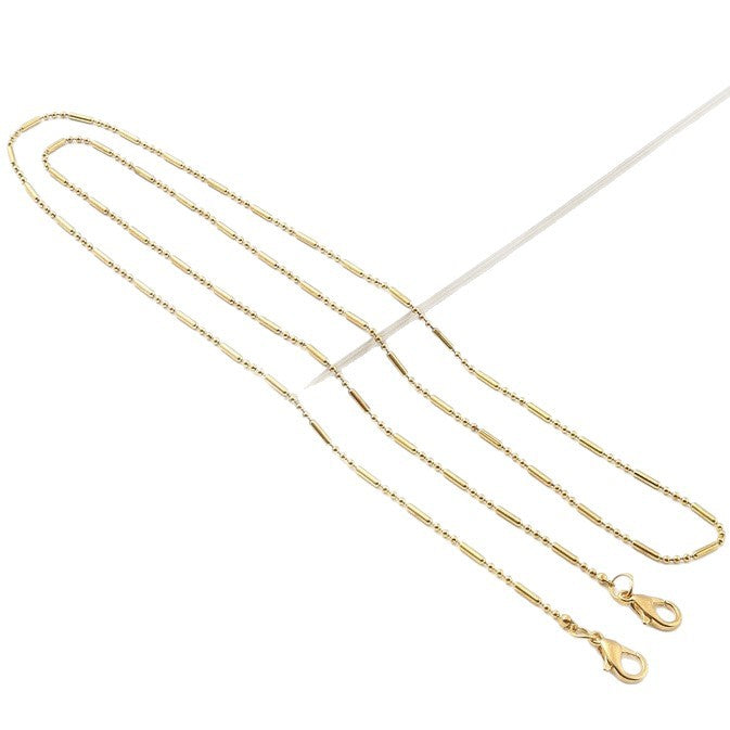 Sleek black metal eyewear chain, a functional and stylish glasses holder for daily wear.