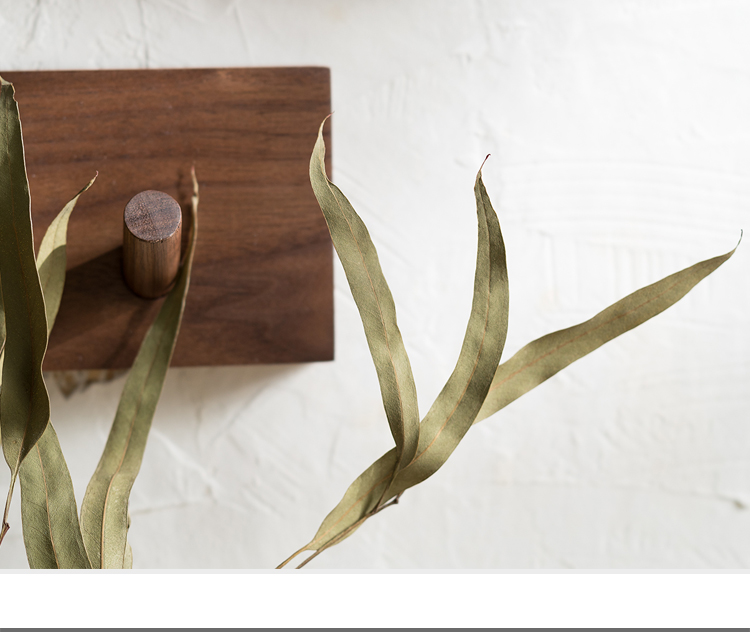 Space-saving minimalist wall coat rack with clean aesthetic. Natural wood finish & Zen design for modern home storage.