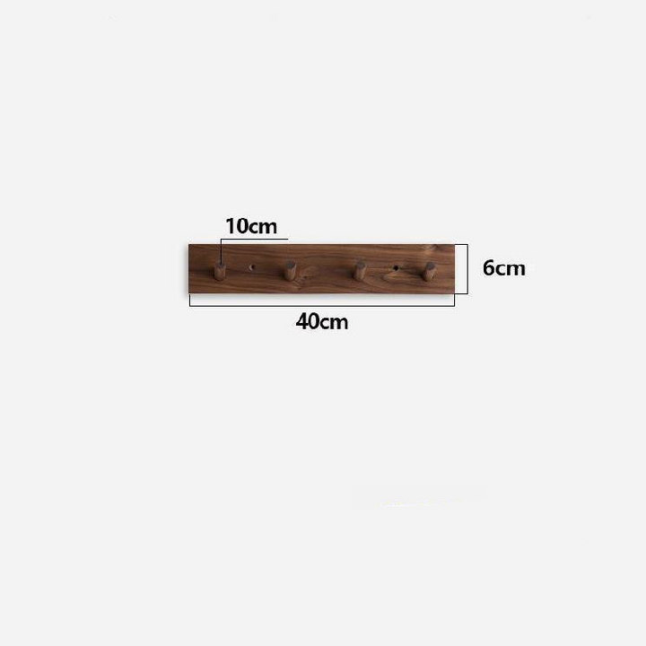Zen design wall coat rack with natural wood finish. Entryway organizer & decorative hooks for modern minimalist homes.