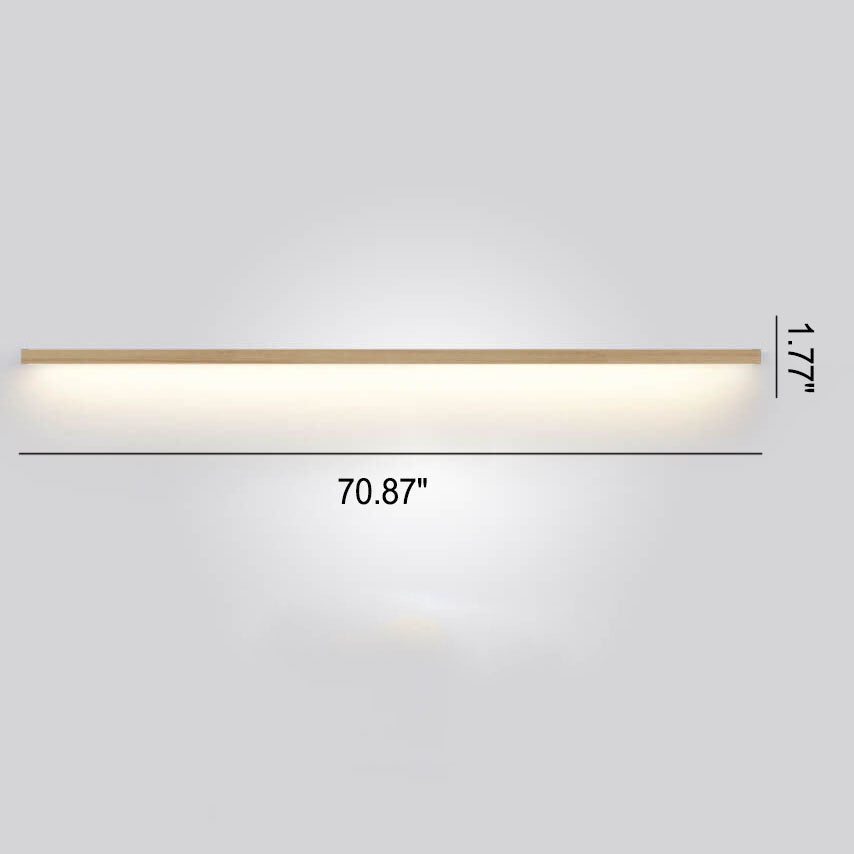 Chic minimalist wooden wall lamp, an energy-efficient LED addition to modern homes.