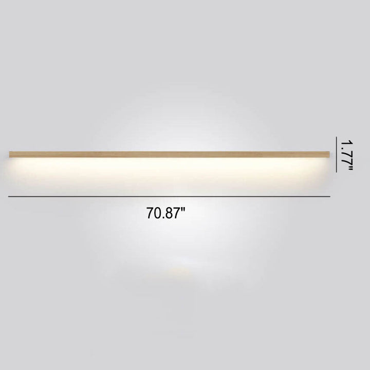 Chic minimalist wooden wall lamp, an energy-efficient LED addition to modern homes.