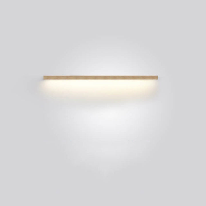 Scandinavian-style wooden wall lamp, offering soft LED light for a calm ambiance.