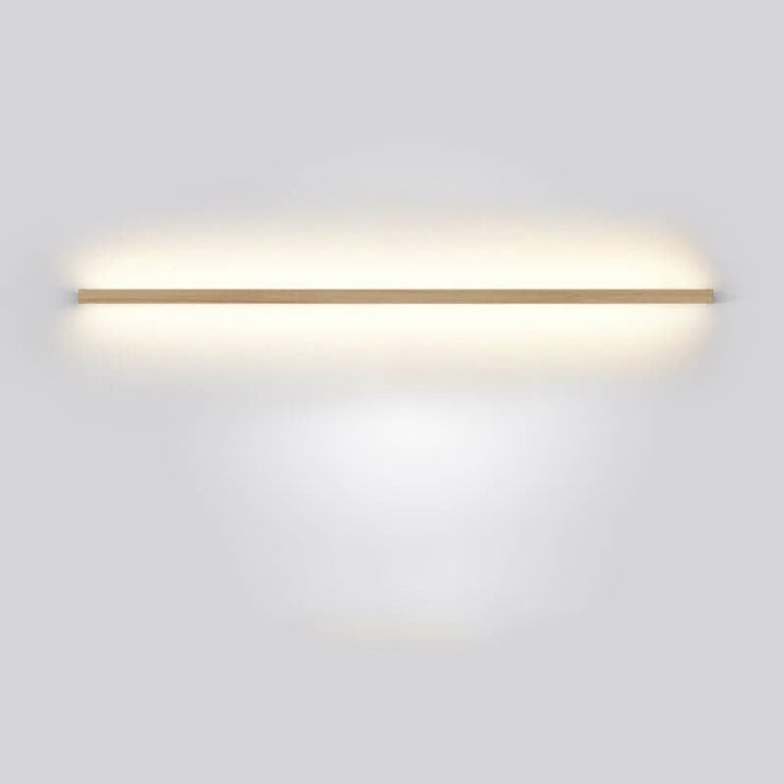 Eco-friendly wooden wall lamp with energy-efficient LED, ideal for modern bedrooms.