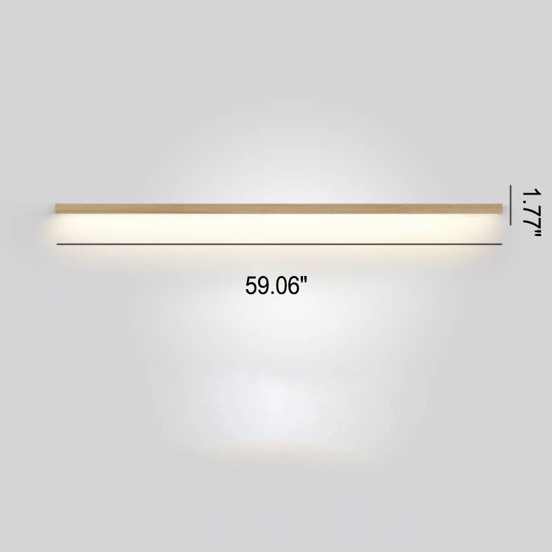 Accent wooden wall lamp, providing atmospheric LED lighting for bedrooms.