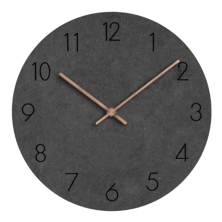 Premium 11.4in Nordic silent wood clock. Modern wall decor that adds a minimalist touch to any room.