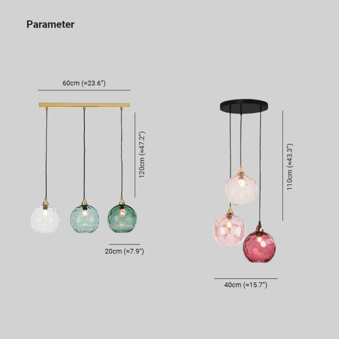 E27 LED 3-light cascade pendant lamp, modern lighting solution.