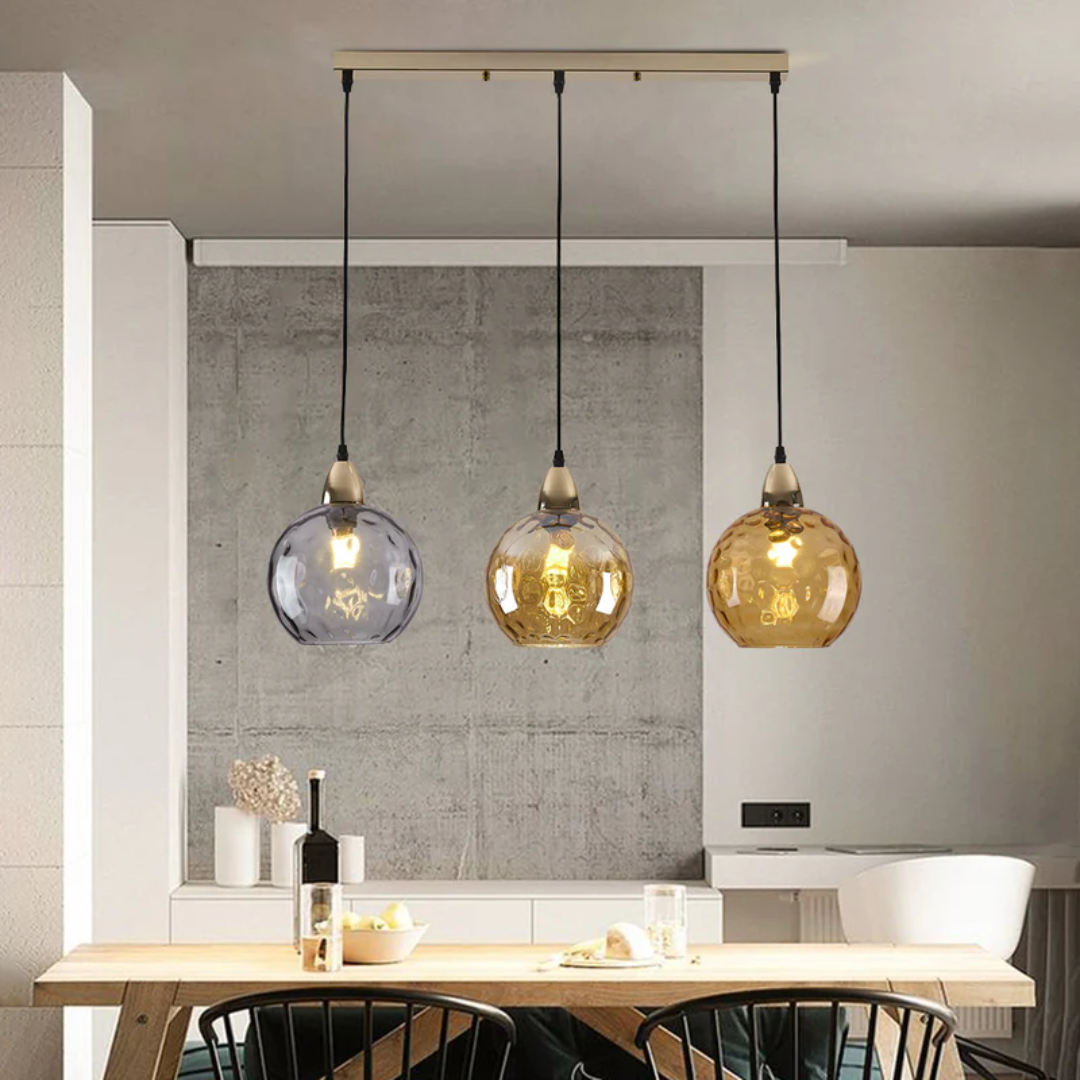 High-end modern 3-light pendant, cluster design for luxurious interiors.