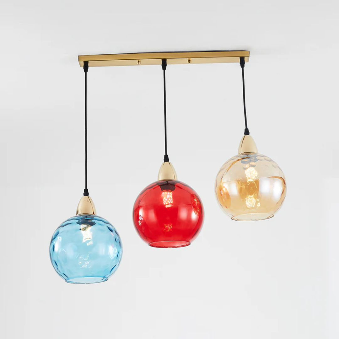 Elegant 3-light cluster ceiling fixture, modern lighting for bedrooms.