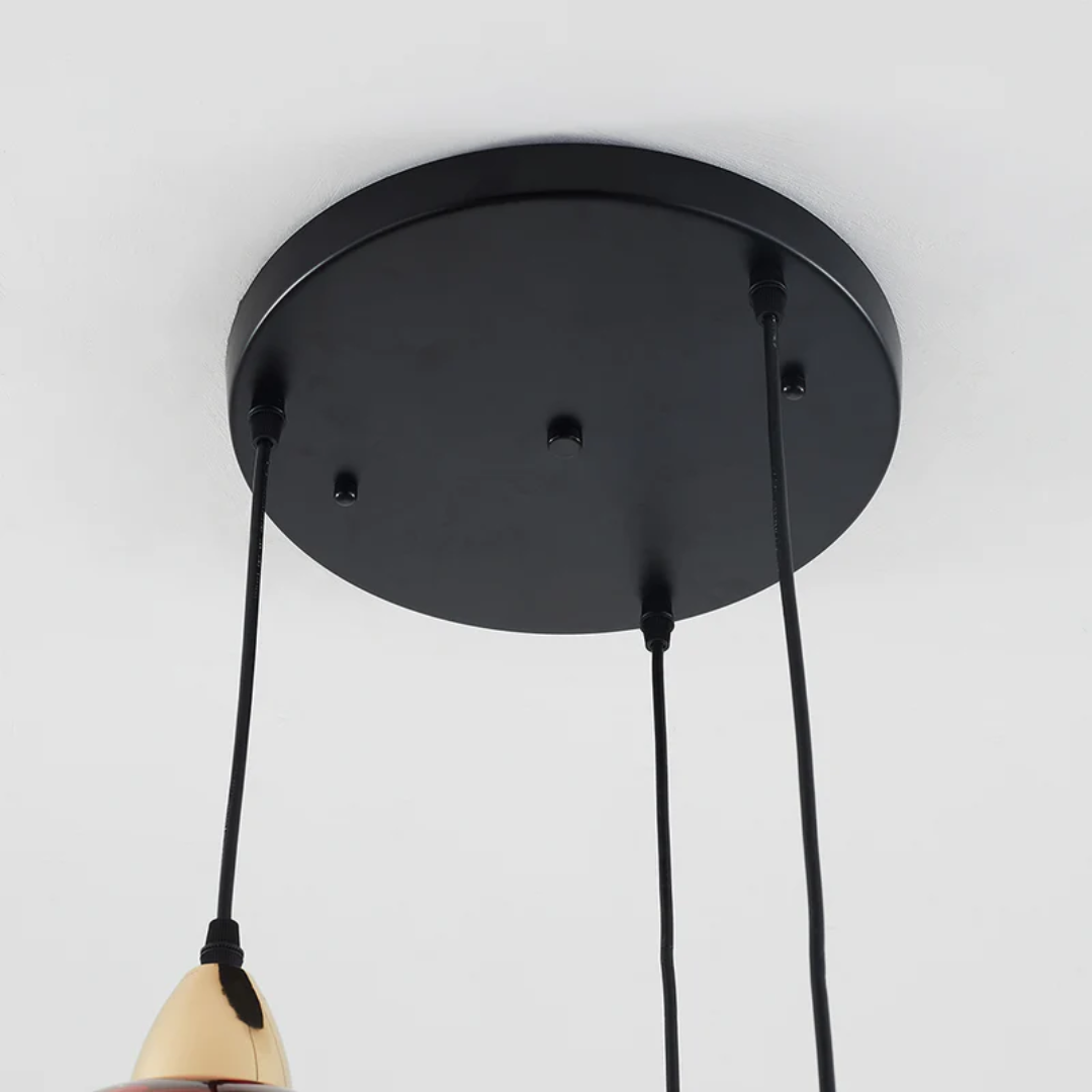 Home decor 3-light cluster lamp, adjustable modern pendant for entryways.