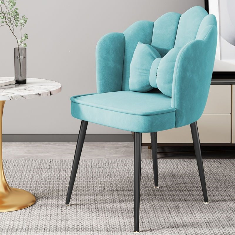 Designer accent chair with gold legs, ultimate comfort for modern living.