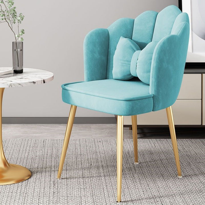 Gold leg accent chair, minimalist design, ultimate comfort for modern spaces.