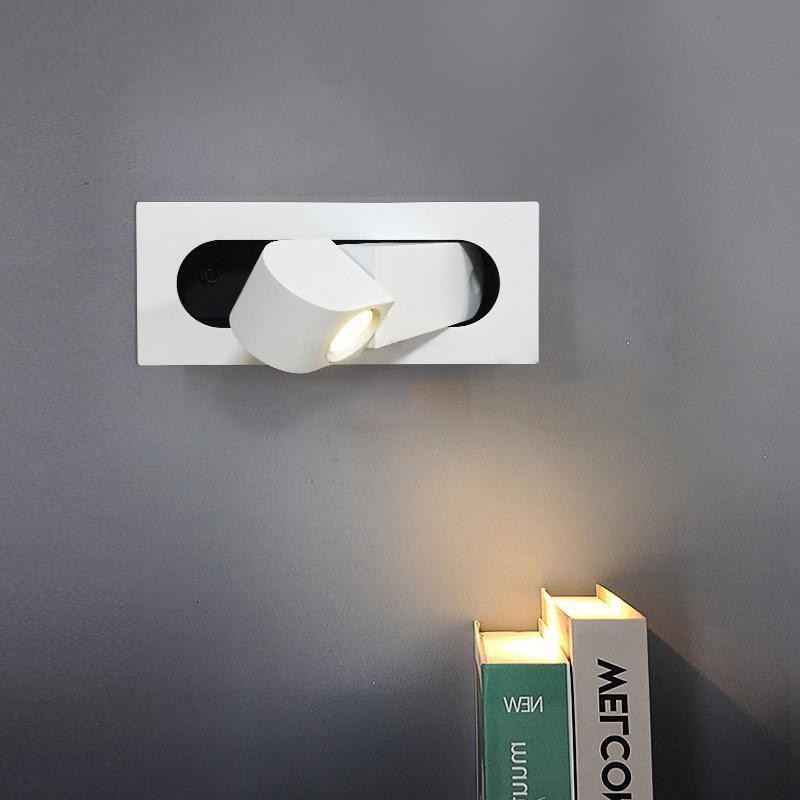 Sleek LED bedside lamp, directional wall light for comfortable reading; available in various colors.