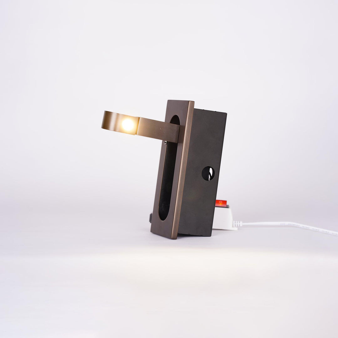 Contemporary adjustable LED reading light, wall-mounted for space-saving & convenience.