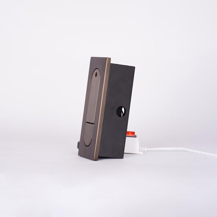 Sleek adjustable LED bedside light, wall-mounted, offering focused illumination.