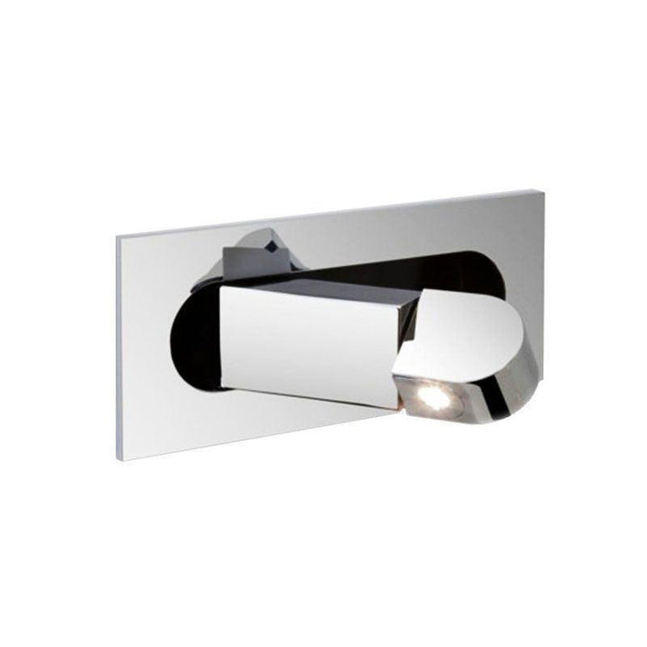 Modern adjustable LED reading light fixture, wall-mounted; versatile & chic.