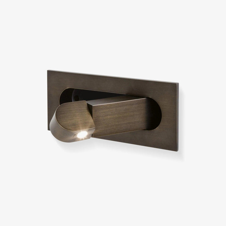 Contemporary wall lamp, LED directional light, with an articulating arm for precise positioning.