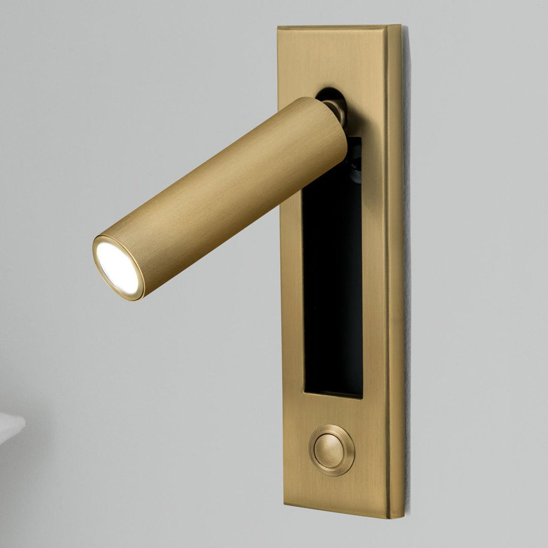 Modern adjustable LED bedside lamp, wall-mounted for stylish home lighting & reading.