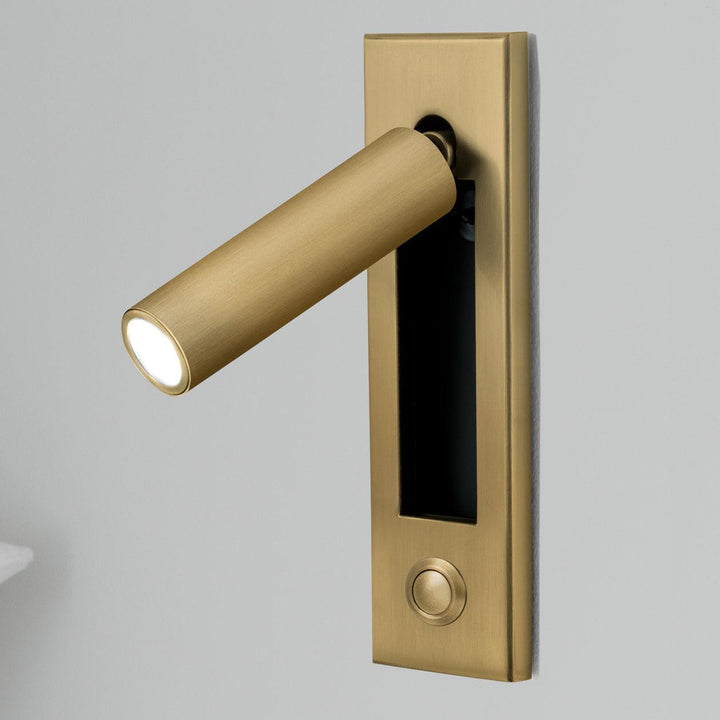 Modern adjustable LED bedside lamp, wall-mounted for stylish home lighting & reading.