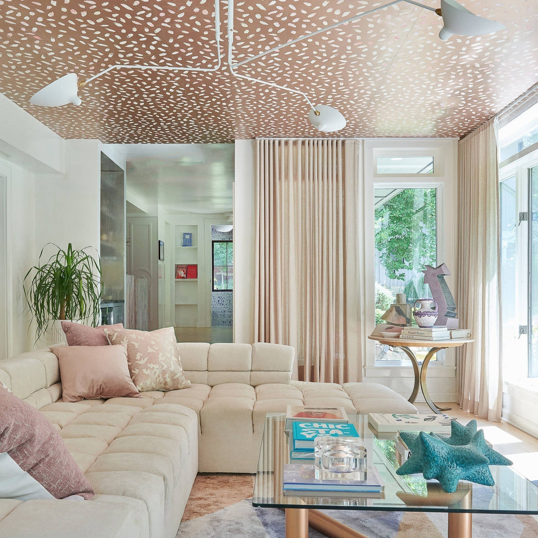 Contemporary multi-arm adjustable ceiling fixture, metal design for modern living spaces.