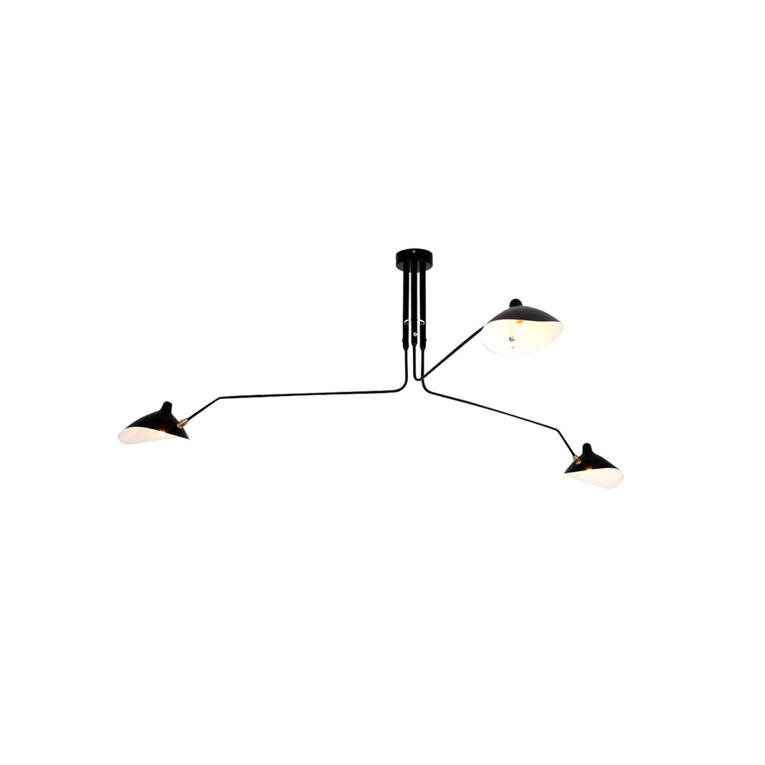 Contemporary adjustable multi-arm ceiling light, ideal metal design for modern entryways.
