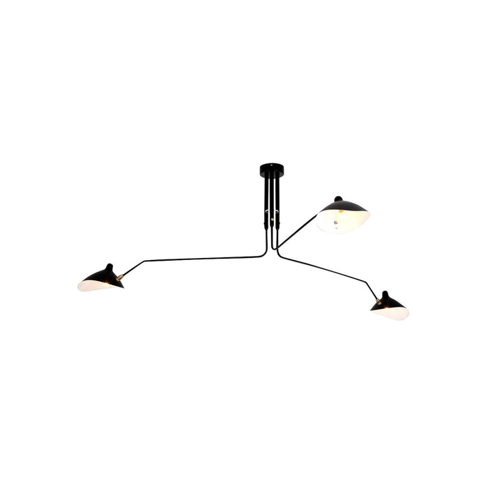 Contemporary adjustable multi-arm ceiling light, ideal metal design for modern entryways.