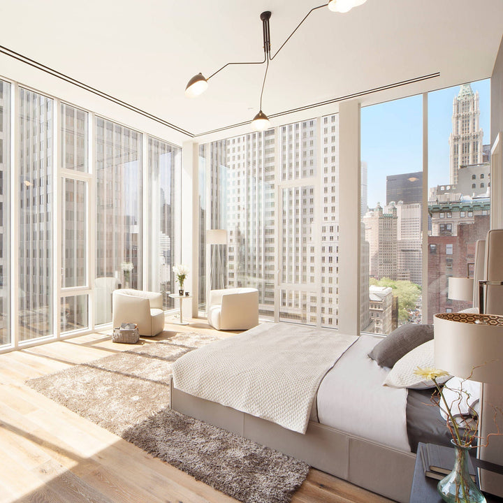 Minimalist adjustable multi-arm ceiling lamp, metal fixture for contemporary bedrooms.
