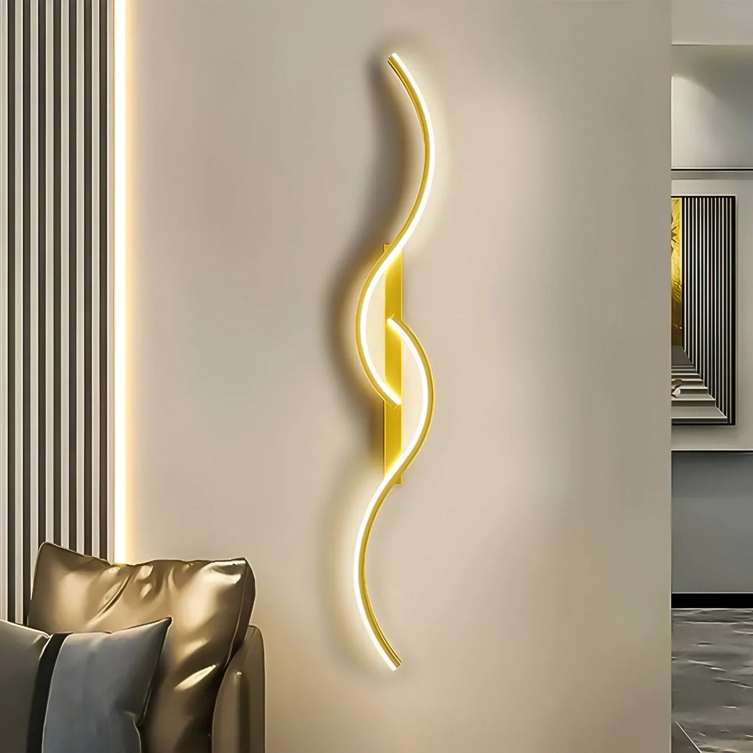 Modern Arc LED Wall Sconce, elegant indoor lighting fixture. Contemporary, dimmable & energy-efficient wall lamp.