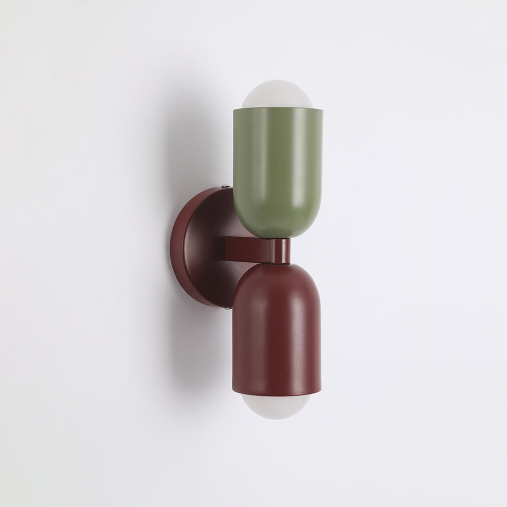 Energy-efficient LED cylinder lamp, modern wall mounted fixture for homes.