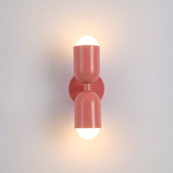 Easy-install modern LED wall lamp, cylinder design, enhances home aesthetics.