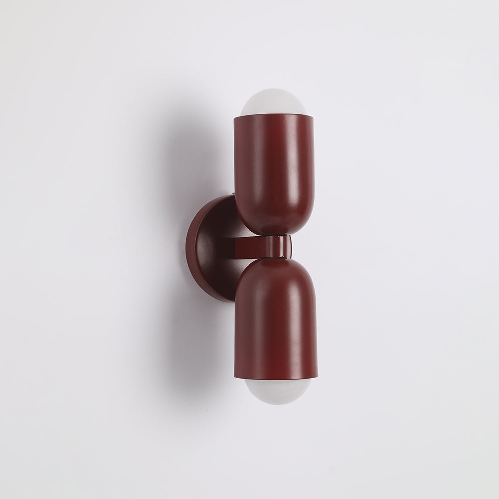 Slim profile LED cylinder wall lamp, adjustable light direction, energy-efficient.
